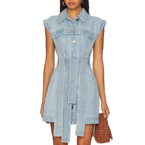 Acler Dresses & Skirts - NWT Acler Wiston Mini Dress - Denim Blue